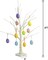 Easter Decorations 24 Inch Pre-lit White Birch Tree with 10 Hanging Easter Egg Ornaments, 24 Led Lights Battery Operated Easter Table Centerpiece for Party Birthday Home Spring Decoration